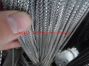 Lot 10meter in bulk Thin 1.5mm Stainless Steel strong joint Oval Link Chain jewelry finding / Marking Chain DIY
Lot 10meter in bulk Thin 1.5mm Stainless Steel strong joint Oval Link Chain jewelry finding / Marking Chain DIY