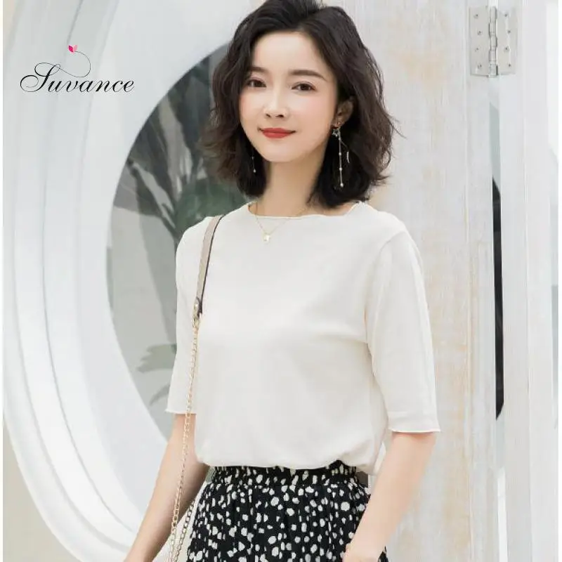 Suvance 2019 Office Lady Knitted 4 Solid Color Thin Sweater Fashion Half Sleeve Loose O Neck Size M-l Women Pullover Jl-xy268
Suvance 2019 Office Lady Knitted 4 Solid Color Thin Sweater Fashion Half Sleeve Loose O Neck Size M-l Women Pullover Jl-xy268