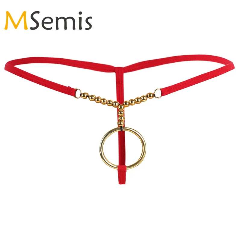 Gay Swimwear Mens G-string Bikini Thongs Sexy Lingerie Crotchless Underwear String O-rings Beads Wetlook Briefs Male Thong Pants
Gay Swimwear Mens G-string Bikini Thongs Sexy Lingerie Crotchless Underwear String O-rings Beads Wetlook Briefs Male Thong Pants