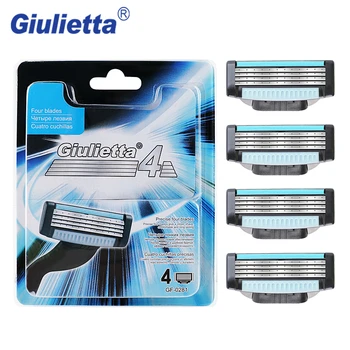 Giulietta GF-0281 Four Layer Razor Blades For Men 4pc/set Manual Stainless Steel Shaver Safety Shaving Blade Head Lame De Rasoir
Giulietta GF-0281 Four Layer Razor Blades For Men 4pc/set Manual Stainless Steel Shaver Safety Shaving Blade Head Lame De Rasoir