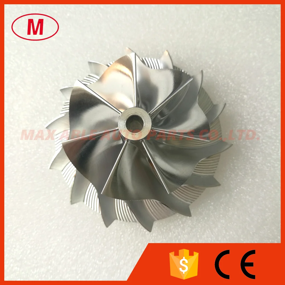 RHF5 High Performance Turbo Aluminum 2618/Milling/Billet compressor wheel 45.00/61.98mm 7+7 blades Forward Rotation
RHF5 High Performance Turbo Aluminum 2618/Milling/Billet compressor wheel 45.00/61.98mm 7+7 blades Forward Rotation