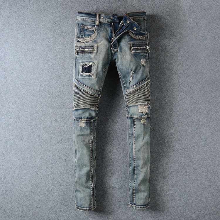 High Quality Design New Fashion Men Jeans Slim Elastic Biker Jeans Hip Hop Zipper Skinny Jeans Men Denim Pants Big Sizes
High Quality Design New Fashion Men Jeans Slim Elastic Biker Jeans Hip Hop Zipper Skinny Jeans Men Denim Pants Big Sizes
