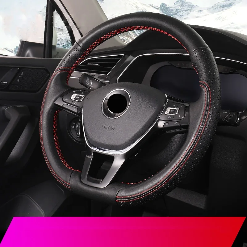 2019 New Genuine Leather Marker Steering Wheel Cover for Volkswagen VW Golf 7 Mk7 New Polo Jetta Passat B8 Tiguan
2019 New Genuine Leather Marker Steering Wheel Cover for Volkswagen VW Golf 7 Mk7 New Polo Jetta Passat B8 Tiguan
