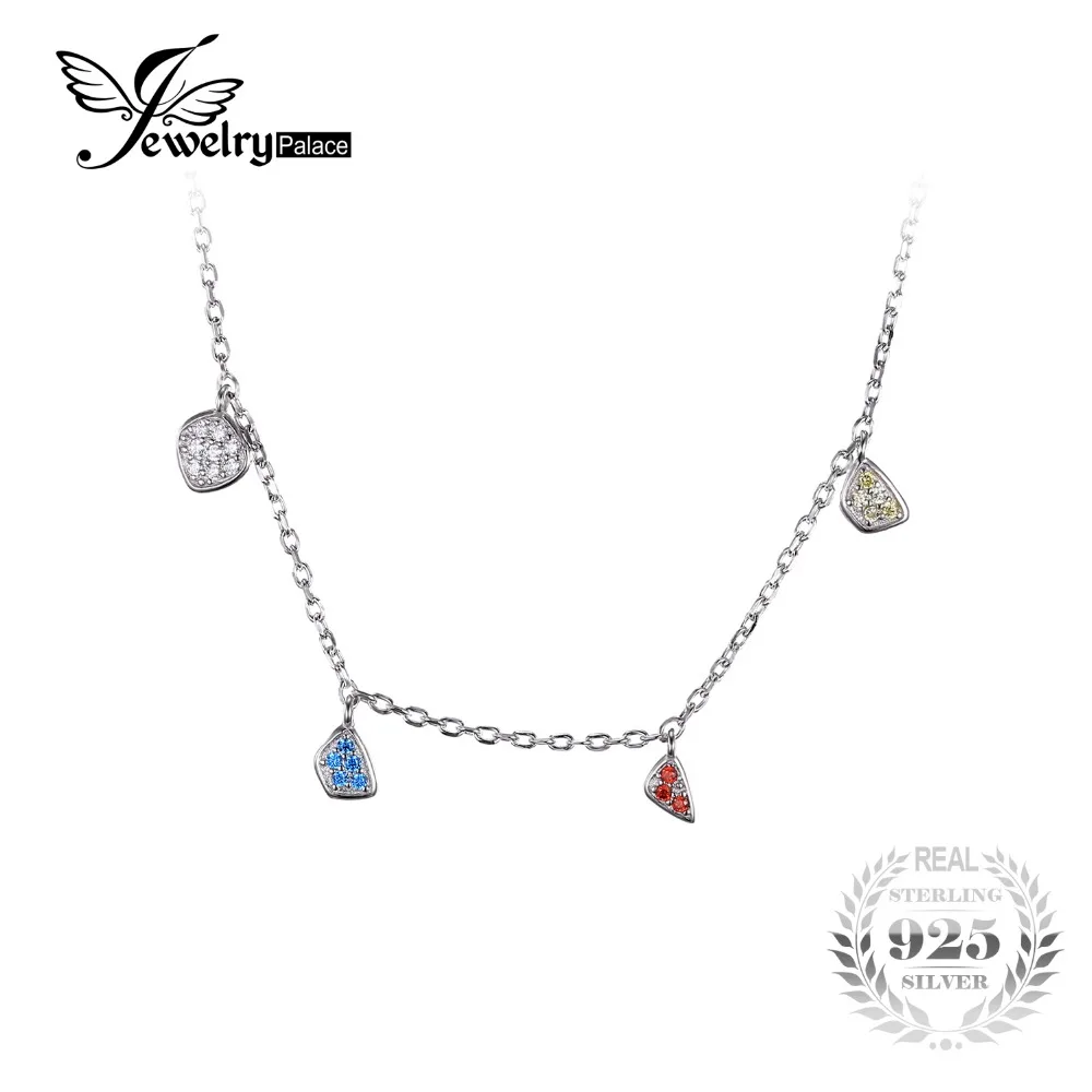 JewelryPalace Fashion Multicolor Dangling Charms Chain Choker Necklace Solid 925 Sterling Silver Jewelry For Women Gifts
JewelryPalace Fashion Multicolor Dangling Charms Chain Choker Necklace Solid 925 Sterling Silver Jewelry For Women Gifts