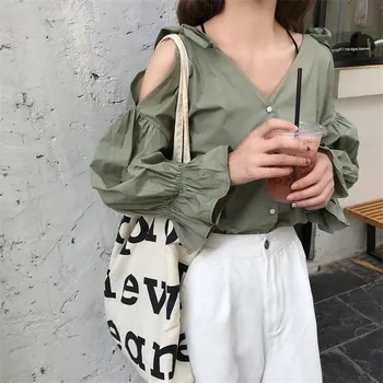 Lychee Girls Off Shoulder Patchwork Women Blouse Deep V Neck Long Sleeve Female Shirt Spring Autumn Sexy Sweet Vintage Shirts
Lychee Girls Off Shoulder Patchwork Women Blouse Deep V Neck Long Sleeve Female Shirt Spring Autumn Sexy Sweet Vintage Shirts