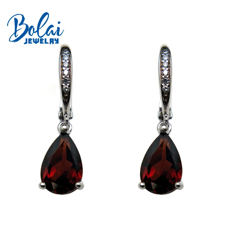 Bolaijewelry,100% Natural garnet gemstone pear 6*9mm small earrings 925 sterling fine jewelry for girl party wear best gift box 
Bolaijewelry,100% Natural garnet gemstone pear 6*9mm small earrings 925 sterling fine jewelry for girl party wear best gift box