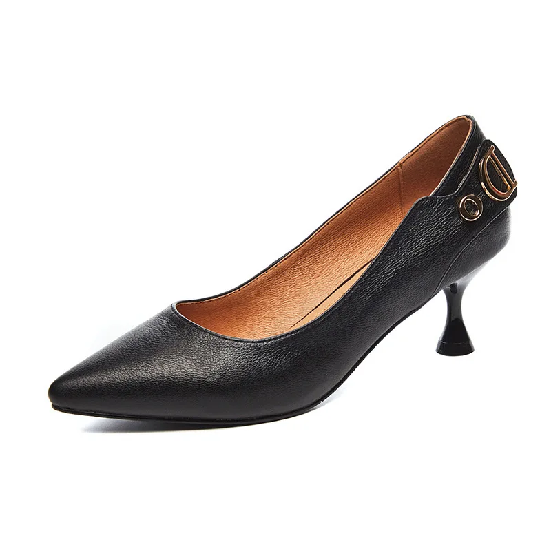 Women's Pumps fashion mouth Genuine Leather Solid color Office Viscose shoes Wine glass with 6CM High Heels Shoes
Women's Pumps fashion mouth Genuine Leather Solid color Office Viscose shoes Wine glass with 6CM High Heels Shoes