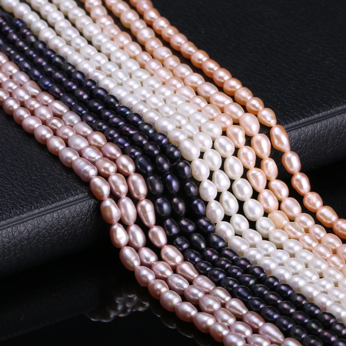 Natural Freshwater Cultured Pearls AA Beads Rice Shape 100% Natural Pearls for Jewelry Making DIY Strand 14 Inches
Natural Freshwater Cultured Pearls AA Beads Rice Shape 100% Natural Pearls for Jewelry Making DIY Strand 14 Inches