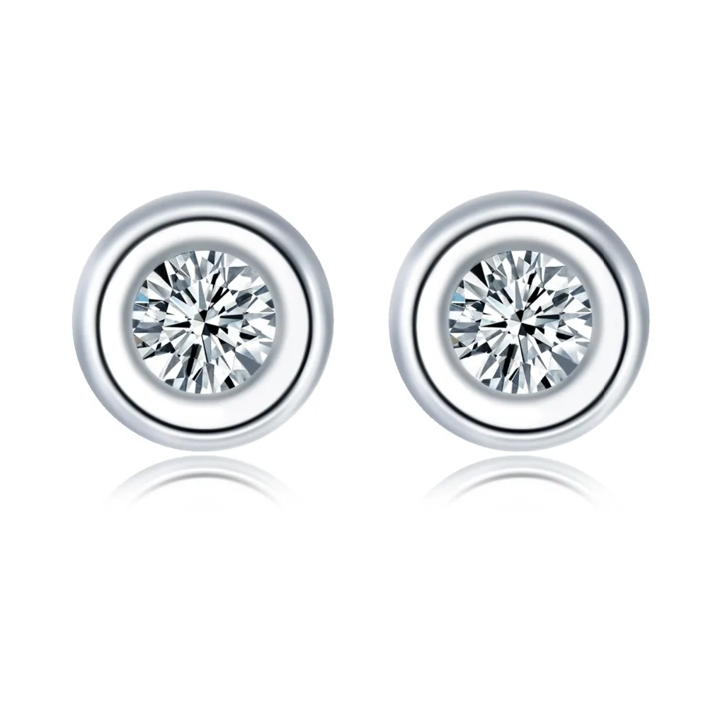 Hutang fine 925 sterling silver stud earrings 5mm white zircon engraved FOREVER for women bridal wedding engagement jewelry
Hutang fine 925 sterling silver stud earrings 5mm white zircon engraved FOREVER for women bridal wedding engagement jewelry