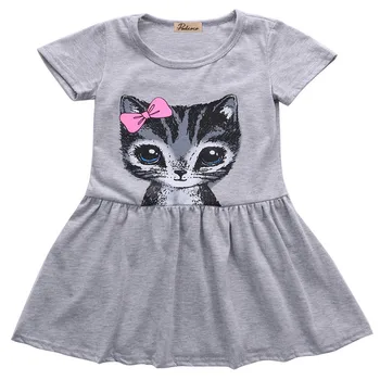Hot Sale New 2016 summer girl dress cat print grey baby girl dress children clothing children dress 0-8years
Hot Sale New 2016 summer girl dress cat print grey baby girl dress children clothing children dress 0-8years
