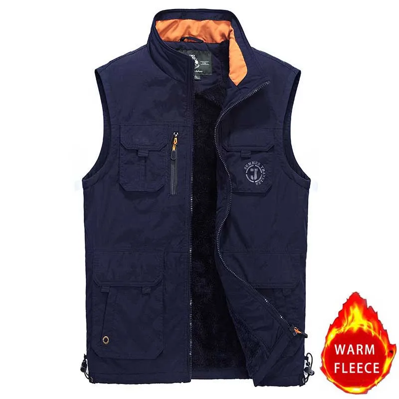 Spring Autumn Summer Casual Vest with Multi Pocket Sleeveless Jackets Men Fleece Waistcoat Military Tactical Clothing Plus Size
Spring Autumn Summer Casual Vest with Multi Pocket Sleeveless Jackets Men Fleece Waistcoat Military Tactical Clothing Plus Size