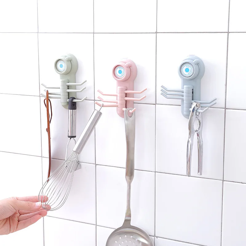 Key Holder Wall Hooks Decorative Hanging On Kitchen Bathroom Wall Creativity Traceless Minimalist Six Claw Suction Cup Bag Hook
Key Holder Wall Hooks Decorative Hanging On Kitchen Bathroom Wall Creativity Traceless Minimalist Six Claw Suction Cup Bag Hook