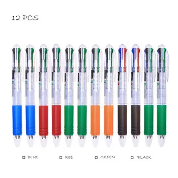 12pcs 4 Colors Ballpoint Pen Press Writing Pen for School Office Supplies Blue/Red/Black/Green Four-color Refill
12pcs 4 Colors Ballpoint Pen Press Writing Pen for School Office Supplies Blue/Red/Black/Green Four-color Refill
