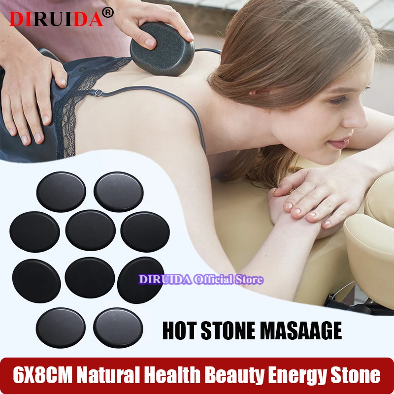 Original 10Pcs 6x8cm Back Massage Hot Stones Body Massage Energy Massage Stone Set Hot Compress Spa Body Health Care Stone
Original 10Pcs 6x8cm Back Massage Hot Stones Body Massage Energy Massage Stone Set Hot Compress Spa Body Health Care Stone