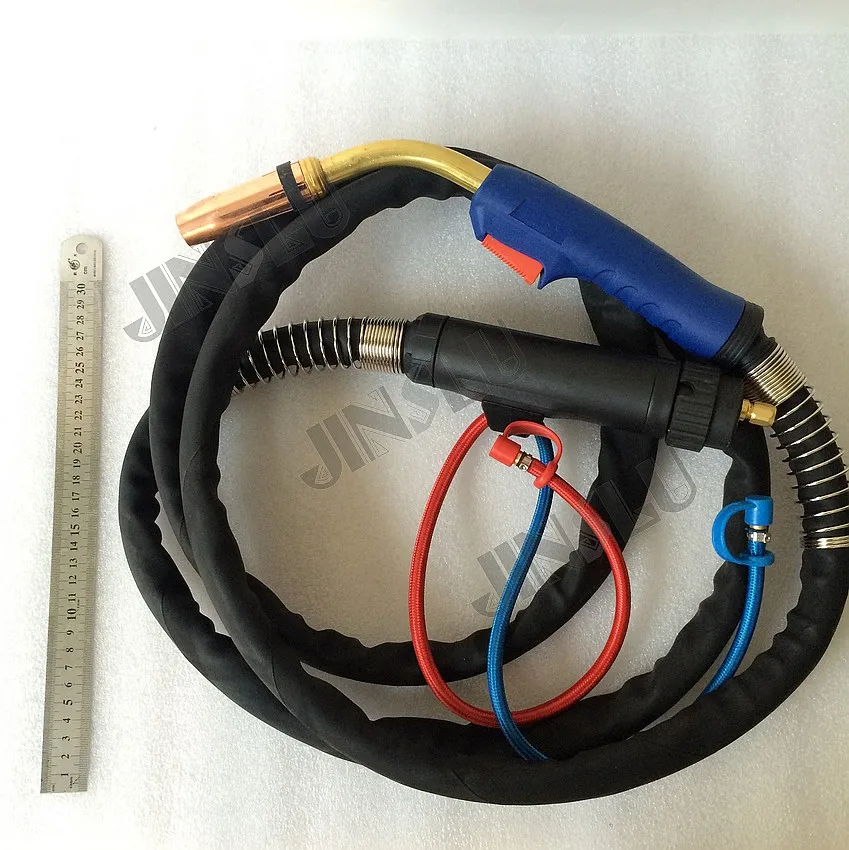 501D Binzel Mig Welding Torch Water Cooled CO2 Welding Torch 3M Cable With Euro Connector
501D Binzel Mig Welding Torch Water Cooled CO2 Welding Torch 3M Cable With Euro Connector