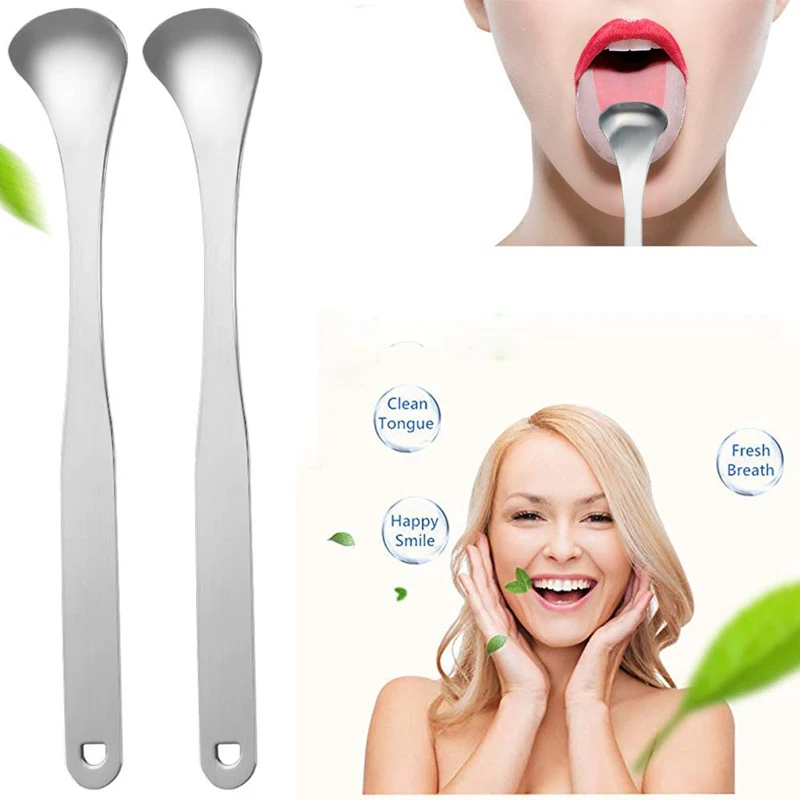 New Tongue Cleaner Stainless Steel Spoon Shape Medical Grade Metal Tongue Scraping Cleaner
New Tongue Cleaner Stainless Steel Spoon Shape Medical Grade Metal Tongue Scraping Cleaner