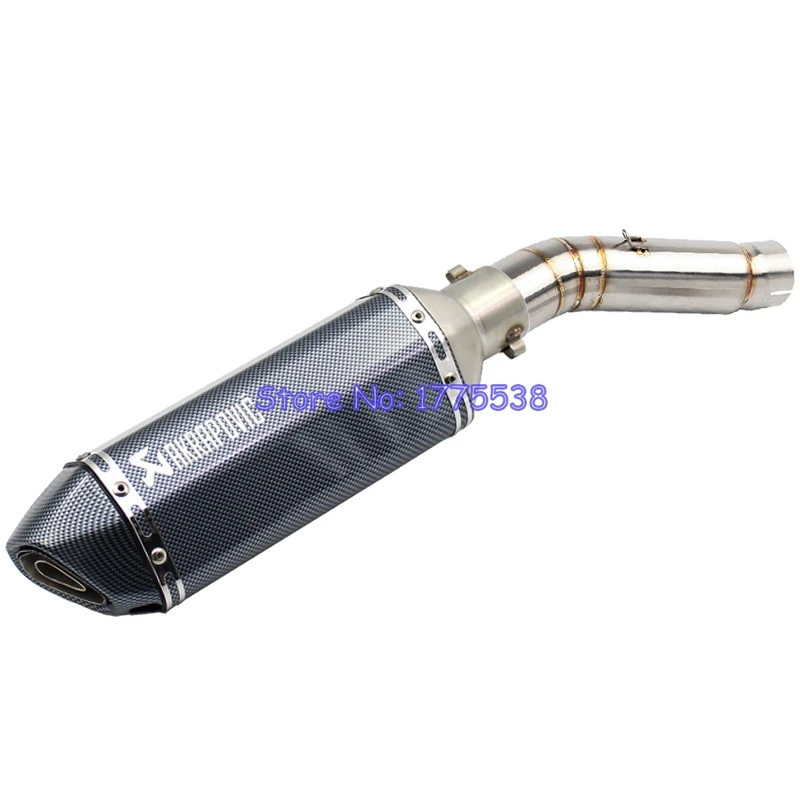 Motorcycle Akrapovic Exhaust Link Pipe for CBR500 CBR500R CB500R CB500X CB500F Motorbike Muffler Escape Mid Pipe with DB Killer
Motorcycle Akrapovic Exhaust Link Pipe for CBR500 CBR500R CB500R CB500X CB500F Motorbike Muffler Escape Mid Pipe with DB Killer