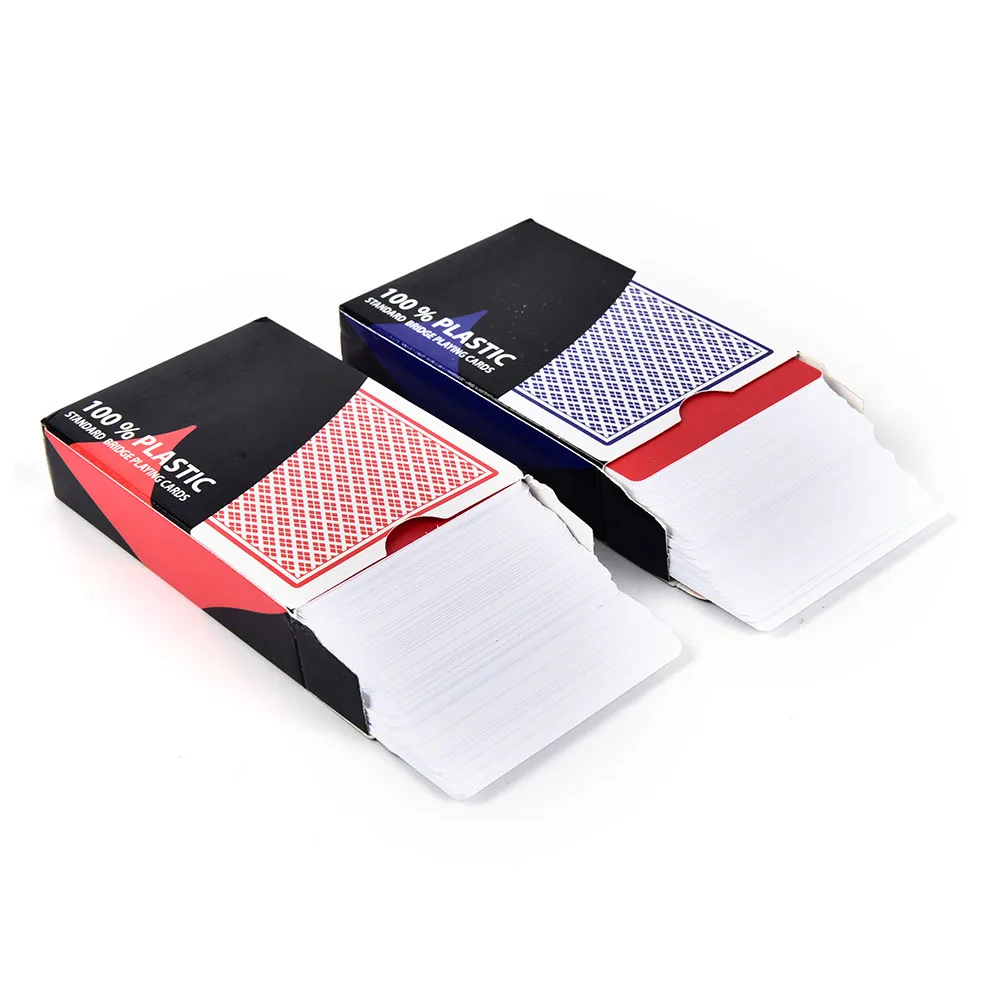 High Quality 1 Sets Red Blue PVC Waterproof plastic playing poker cards Entertainment 63X88mm
High Quality 1 Sets Red Blue PVC Waterproof plastic playing poker cards Entertainment 63X88mm