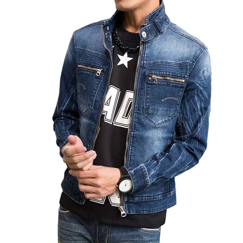 Mcikkny Korean Style Men's Denim Jackets Skinny Slim Patchwork Jean Jackets Spring Autumn Male Streetwear Coats Fake Pockets
Mcikkny Korean Style Men's Denim Jackets Skinny Slim Patchwork Jean Jackets Spring Autumn Male Streetwear Coats Fake Pockets