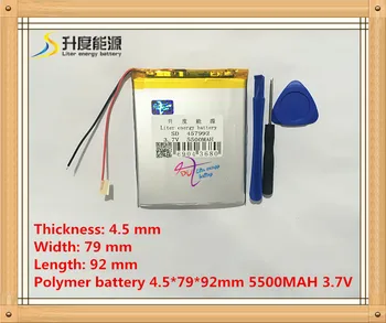 457992 3.7V 5500mAH Li-ion Polymer lithiumion battery for 7,8,9 inch tablet PC D70pro II Free Shipping
457992 3.7V 5500mAH Li-ion Polymer lithiumion battery for 7,8,9 inch tablet PC D70pro II Free Shipping