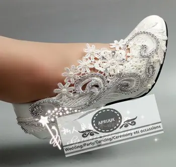 Elegant white lace silver crystal rhinestones bridal wedding shoes bride HS341 plus size 41 43 high heel platforms bridal pumps
Elegant white lace silver crystal rhinestones bridal wedding shoes bride HS341 plus size 41 43 high heel platforms bridal pumps
