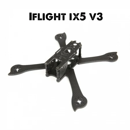 iFlight ix5 V3 5inch 210mm X Hybrid FPV Racing Frame with 4mm arm compatible Gemfan 5149 5040 propeller for FPV Racing Drone
iFlight ix5 V3 5inch 210mm X Hybrid FPV Racing Frame with 4mm arm compatible Gemfan 5149 5040 propeller for FPV Racing Drone