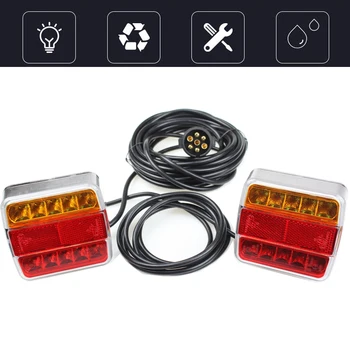 1pc Taillights Universal 12-24V With Magnet Rear Taillights Towing Adapter +Tail Light For Accessories Vehicle Truck
1pc Taillights Universal 12-24V With Magnet Rear Taillights Towing Adapter +Tail Light For Accessories Vehicle Truck