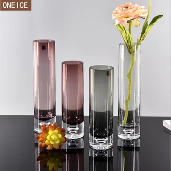 New Nordic vases Home decoration accessories Wedding flowers countertop glass color vase Glass hydroponics container bottle
New Nordic vases Home decoration accessories Wedding flowers countertop glass color vase Glass hydroponics container bottle