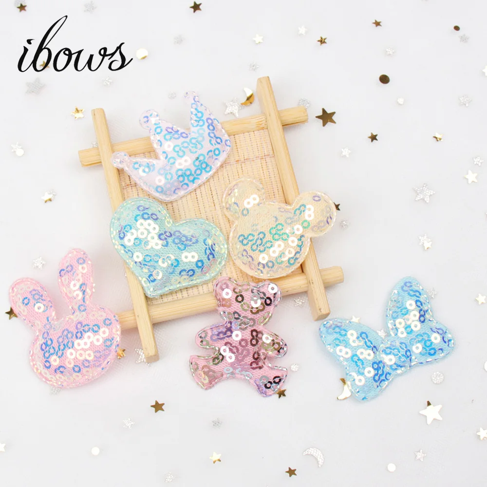 IBOWS 10pcs Heart Glitter Sequin Patches Colorful Animals Accessories DIY Clothes Sewing Materials Handmade Hair Bows Decoration
IBOWS 10pcs Heart Glitter Sequin Patches Colorful Animals Accessories DIY Clothes Sewing Materials Handmade Hair Bows Decoration