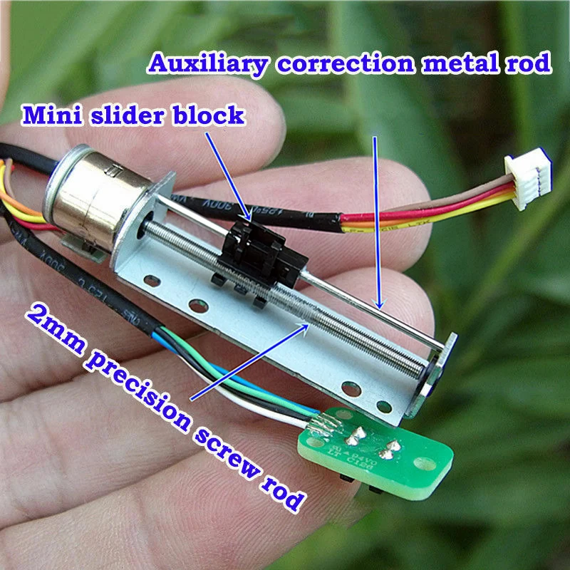 DC 3V 5V 2-Phase 4-Wire Mini 10mm Stepper Motor Precision Long Linear Screw Micro Stepping Motor Slider Position Block
DC 3V 5V 2-Phase 4-Wire Mini 10mm Stepper Motor Precision Long Linear Screw Micro Stepping Motor Slider Position Block