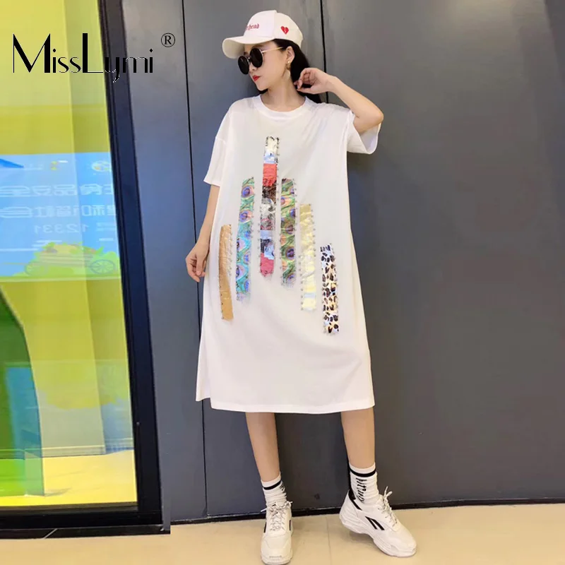 Rivet Split Summer Midi Dress Women Clothes 2019 Streetwear Fashion Print Short Sleeve Loose Casual Cotton Long T shirt Dresses
Rivet Split Summer Midi Dress Women Clothes 2019 Streetwear Fashion Print Short Sleeve Loose Casual Cotton Long T shirt Dresses