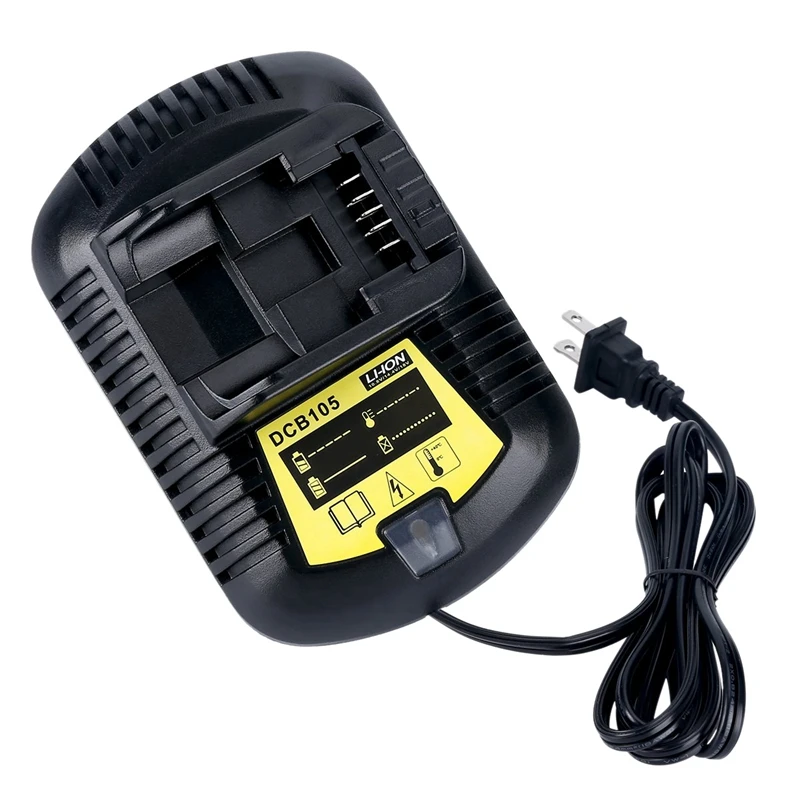 

12V Max And 20V Max Li-Ion Battery Charger 3A For Dewalt 10.8V 12V 14.4V 18V 20V DCB101 DCB115 DCB107 DCB105 Battery US Plug