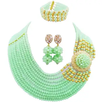 Best-selling Mint Green Crystal Women African Beads Engagement Jewelry Sets for Lovers 10C-DPH-15
Best-selling Mint Green Crystal Women African Beads Engagement Jewelry Sets for Lovers 10C-DPH-15
