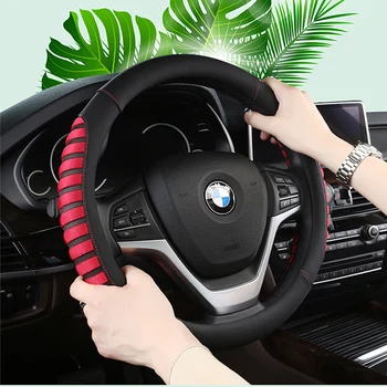 KKYSYELVA car steering wheel cover 38cm Fashion Wheel Covers Leather Steering-wheel Auto Interior Accessories
KKYSYELVA car steering wheel cover 38cm Fashion Wheel Covers Leather Steering-wheel Auto Interior Accessories