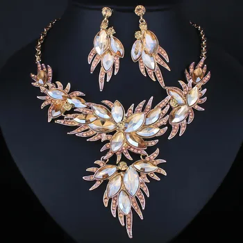 FARLENA Jewelry Hand painted Flower Necklace set with Crystal Rhinestones Fashion Bridal Wedding Jewelry sets
FARLENA Jewelry Hand painted Flower Necklace set with Crystal Rhinestones Fashion Bridal Wedding Jewelry sets