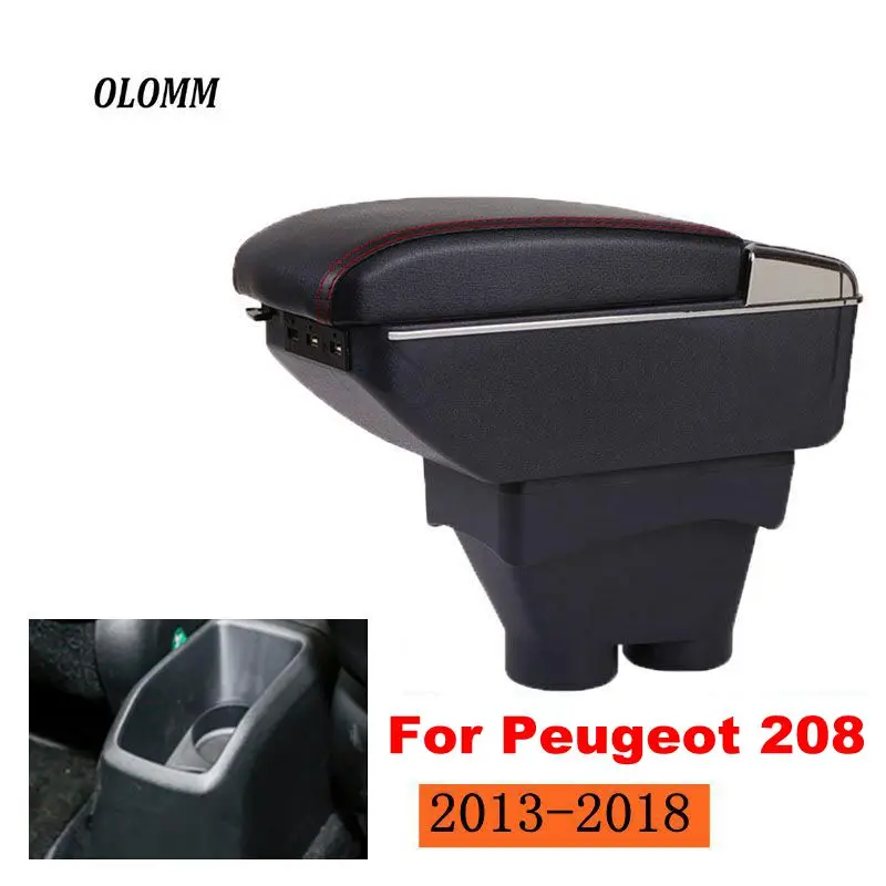 Armrest box For Peugeot 208 2013-2018 Dual layer heighten USB Charging Centre Console Storage Box ashtray Car Styling accessorie
Armrest box For Peugeot 208 2013-2018 Dual layer heighten USB Charging Centre Console Storage Box ashtray Car Styling accessorie