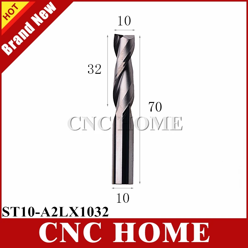 1pc 10*32mm Carbide CNC Spiral Milling Cutters Tools 2 Double Two Flutes CNC Router Bits End Mills 10mm shank 32mm cel
1pc 10*32mm Carbide CNC Spiral Milling Cutters Tools 2 Double Two Flutes CNC Router Bits End Mills 10mm shank 32mm cel