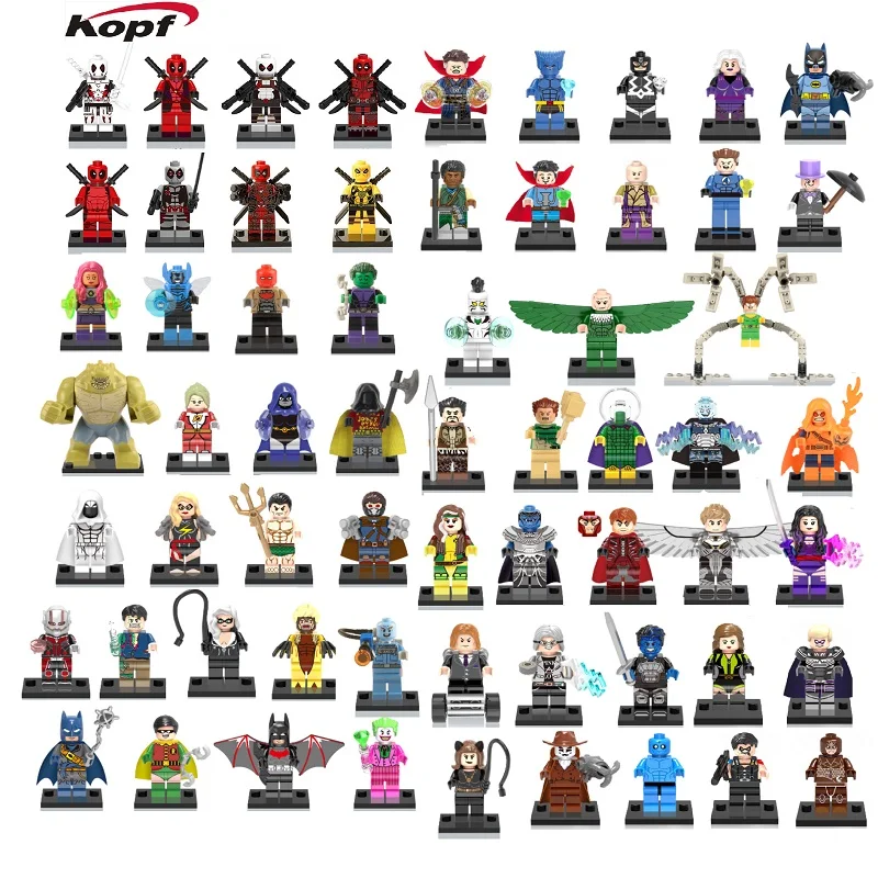 Single Sale Deadpool Joker Beast Doctor Strange Black Bolt Ancient One Clea Mr. Fantastic Building Blocks Children Gift Toys
Single Sale Deadpool Joker Beast Doctor Strange Black Bolt Ancient One Clea Mr. Fantastic Building Blocks Children Gift Toys