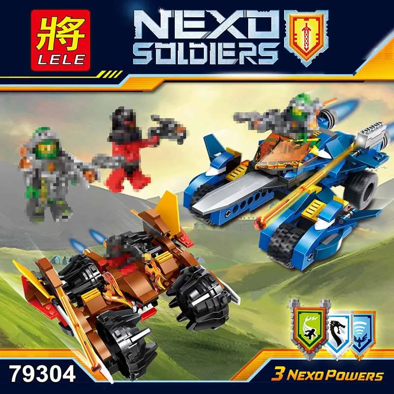 LELE Nexo Soldiers Knights Future Warrior Car Model Building Blocks Compatible Bricks Toys for Children 2 Pieces lot
LELE Nexo Soldiers Knights Future Warrior Car Model Building Blocks Compatible Bricks Toys for Children 2 Pieces lot