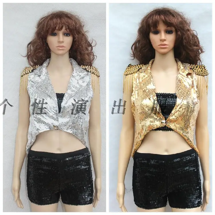 2019 new Paillette woman dancing jacket dancing costume top stage wear jacket performance cloth
2019 new Paillette woman dancing jacket dancing costume top stage wear jacket performance cloth