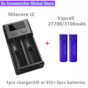 Vapcell 2pcs INR21700 3100mAh 35A li-ion rechargeable battery with Nitecore new I2 Digi charger LCD Intelligent for smoke E-CIG
Vapcell 2pcs INR21700 3100mAh 35A li-ion rechargeable battery with Nitecore new I2 Digi charger LCD Intelligent for smoke E-CIG