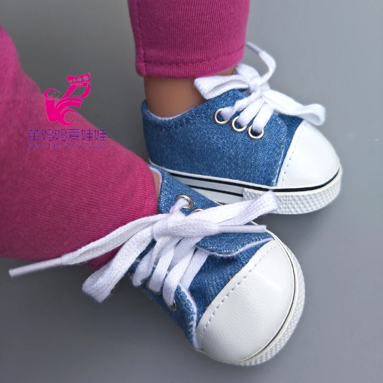 7cm Jeans Shoes Fits 18 inch Doll 43CM baby Dolls sneacker Reborn Baby Doll shoes for girl doll boots
7cm Jeans Shoes Fits 18 inch Doll 43CM baby Dolls sneacker Reborn Baby Doll shoes for girl doll boots
