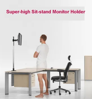 L139 Super-high Desktop Sit-Stand 17-27 inch Monitor Holder Stainless Steel TV Mount Stand Column Height 90cm Loading 10kgs
L139 Super-high Desktop Sit-Stand 17-27 inch Monitor Holder Stainless Steel TV Mount Stand Column Height 90cm Loading 10kgs