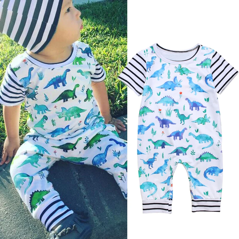 Cartoon Dinosaur Design Baby Rompers Newborn Clothing Cotton Short Sleeve Jumpsuits Boys Girls Outerwear Costume Baby Gifts
Cartoon Dinosaur Design Baby Rompers Newborn Clothing Cotton Short Sleeve Jumpsuits Boys Girls Outerwear Costume Baby Gifts