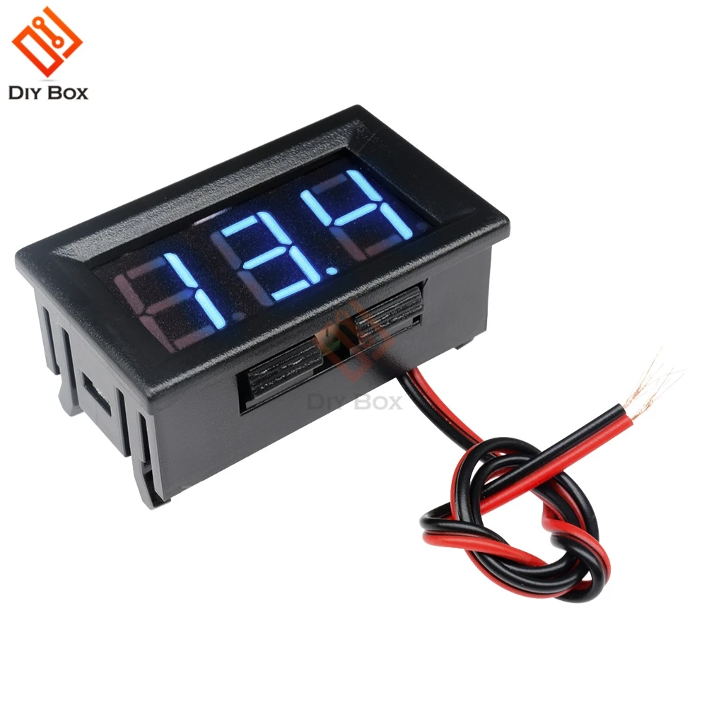 2 Wires 0.56 inch Digital Voltmeter DC 4.5-30V Blue LED Vehicles Motor Volt Voltage Panel Meter LED Voltmeter 12V 24V
2 Wires 0.56 inch Digital Voltmeter DC 4.5-30V Blue LED Vehicles Motor Volt Voltage Panel Meter LED Voltmeter 12V 24V