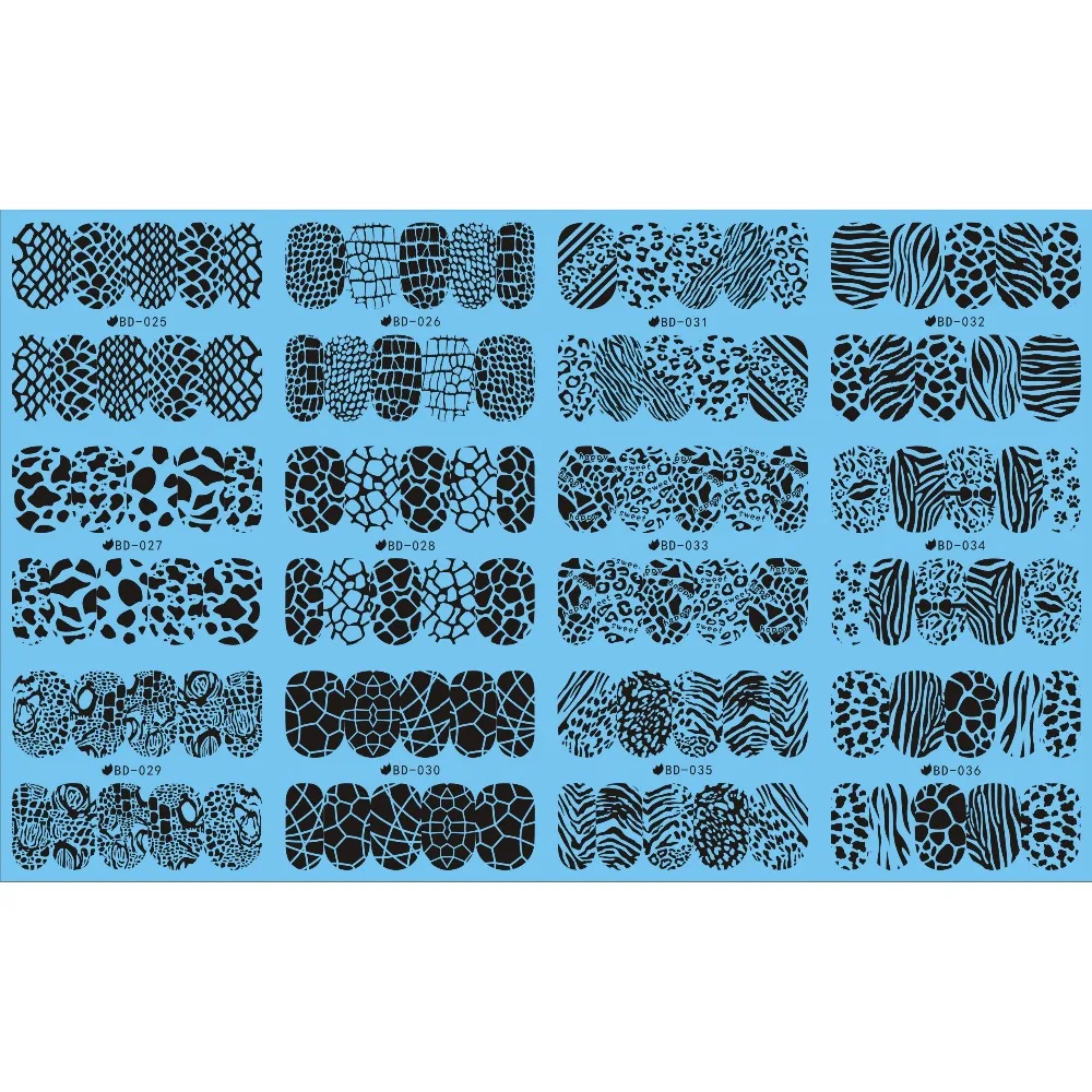 UPRETTEGO 12 PACKS / LOT NAIL ART WATER DECAL SLIDER STICKER BLACK TURTLE SHELL TIGER LEOPARD SKIN BD025-036
UPRETTEGO 12 PACKS / LOT NAIL ART WATER DECAL SLIDER STICKER BLACK TURTLE SHELL TIGER LEOPARD SKIN BD025-036