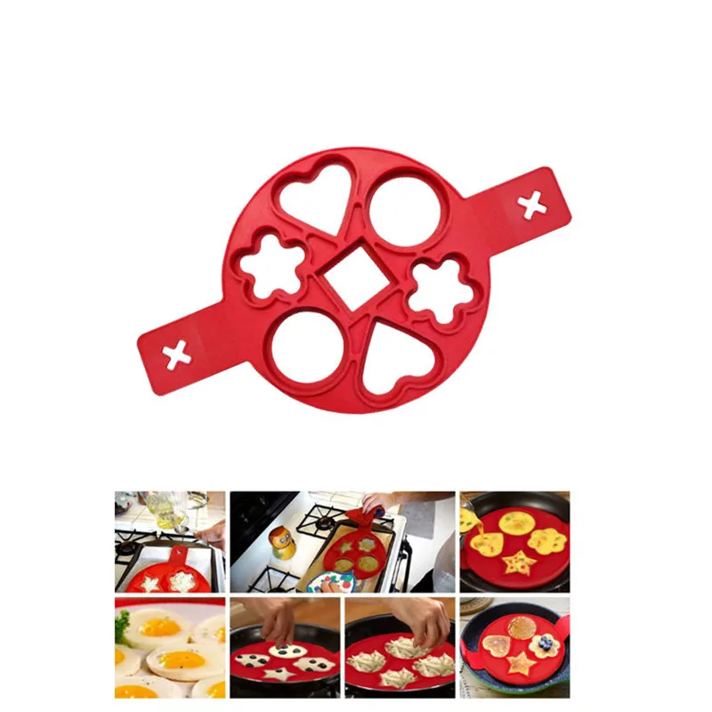 Flip Pancake Breakfast Maker Creative Non Stick Pan Egg Omelette Tools Silicone Cake Mould With Seven Holes Egg Tool Pancake
Flip Pancake Breakfast Maker Creative Non Stick Pan Egg Omelette Tools Silicone Cake Mould With Seven Holes Egg Tool Pancake