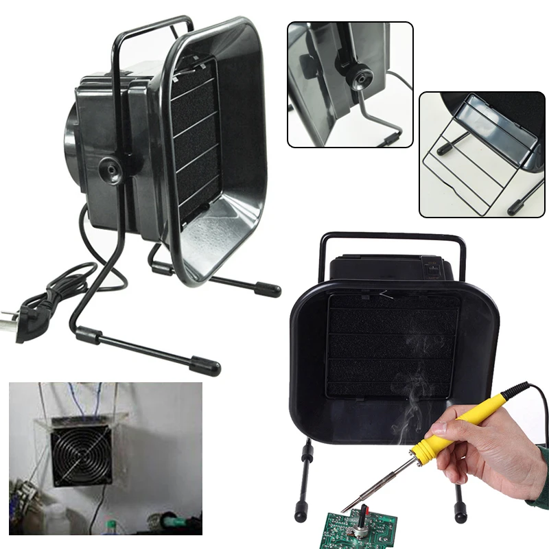 220V Solder Smoke Absorber Air Filter Extractor Remover Fume Fans ESD Portable
220V Solder Smoke Absorber Air Filter Extractor Remover Fume Fans ESD Portable