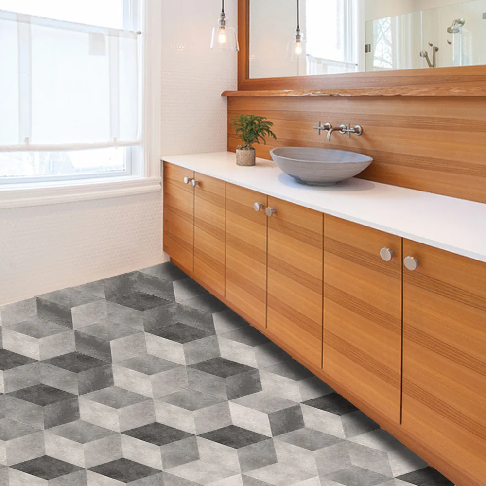 Gradient Gray Cement Pattern Tile Floor Sticker Decorative Creative Wall Stickers For Home Room Bathroom Kitchen Decoration
Gradient Gray Cement Pattern Tile Floor Sticker Decorative Creative Wall Stickers For Home Room Bathroom Kitchen Decoration