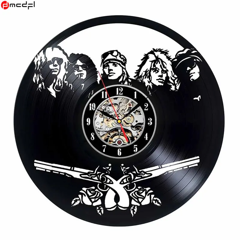 Home Living Guns Rose Black Vinyl 3D Wall Clocks Quartz Clock GnR Slash Decoration Crafts for Home
Home Living Guns Rose Black Vinyl 3D Wall Clocks Quartz Clock GnR Slash Decoration Crafts for Home